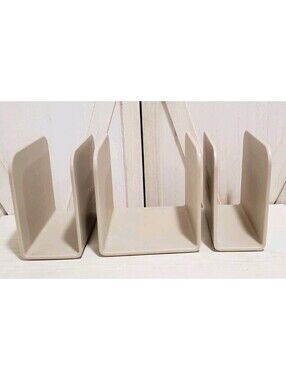 Caraway Set Of 3 Magnetic Pot Pan Lid Holder Organizer Storage Dividers Beige